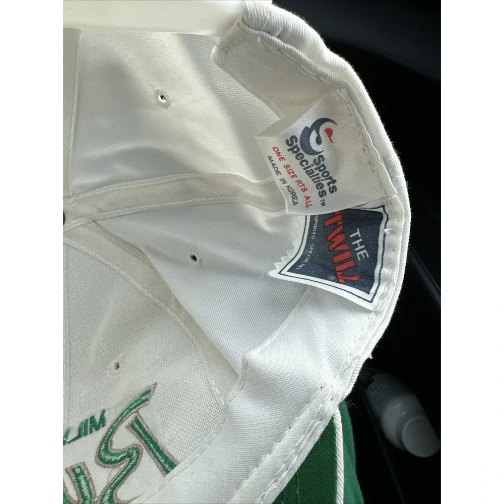 Vintage‎ Milwaukee Bucks Sports Specialties NBA Basketball White Hat Script RARE